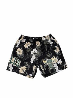 Pro Standard Bulls Floral Black Men's Shorts size medium